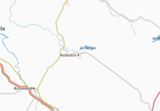 Karte Stadtplan Asbestos
