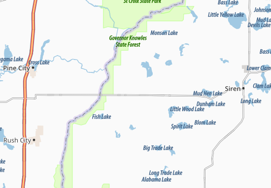 Mapa Grantsburg