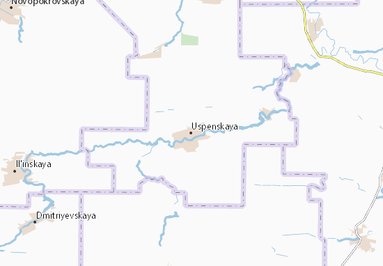 Kaart Plattegrond Uspenskaya