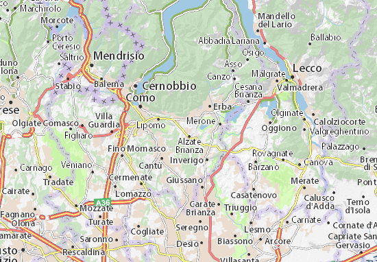 Mapa Orsenigo