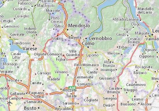 Karte Stadtplan Lucino