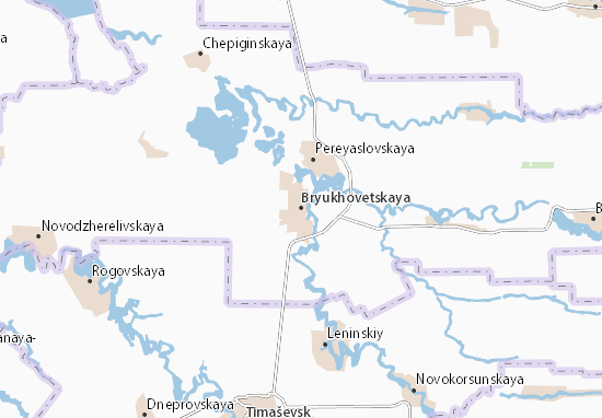 Mapa Bryukhovetskaya