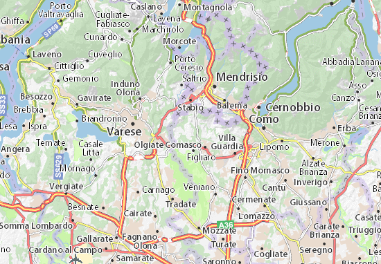 Karte Stadtplan Albiolo