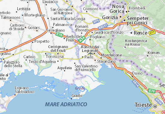 Karte Stadtplan Pieris
