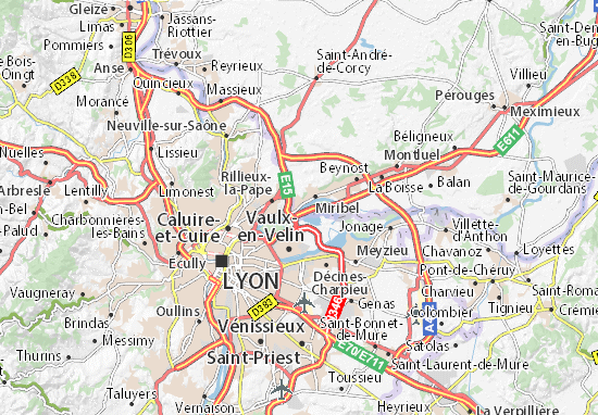 Karte Stadtplan Neyron