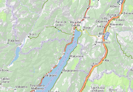 Kaart Plattegrond Limone sul Garda