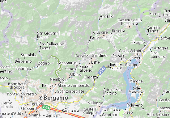 Casnigo Map