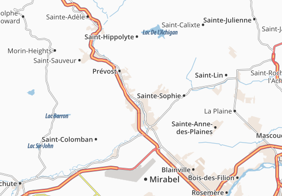 Kaart Plattegrond Lafontaine