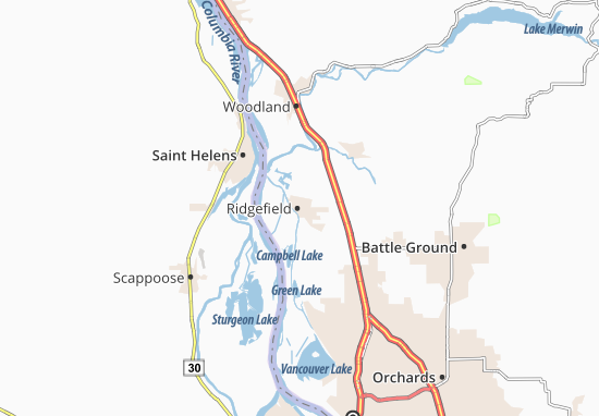 Karte Stadtplan Ridgefield