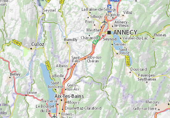 Carte-Plan Alby-sur-Chéran