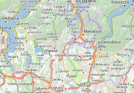 Karte Stadtplan Cantello