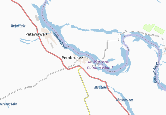 Karte Stadtplan Pembroke