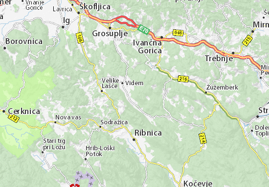 Karte Stadtplan Zagorica