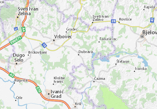 Karte Stadtplan Dubrava
