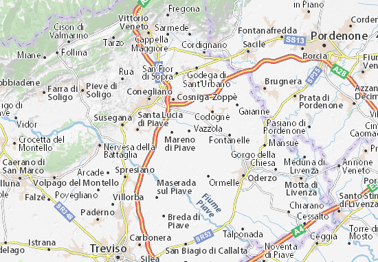 Vazzola Map