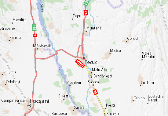 Tecuci Map