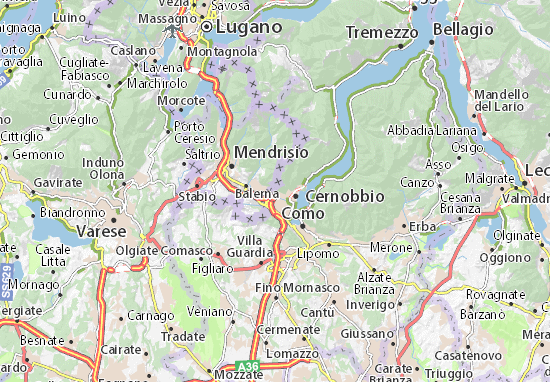 Karte Stadtplan Maslianico