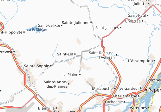 Kaart Plattegrond Saint-Lin