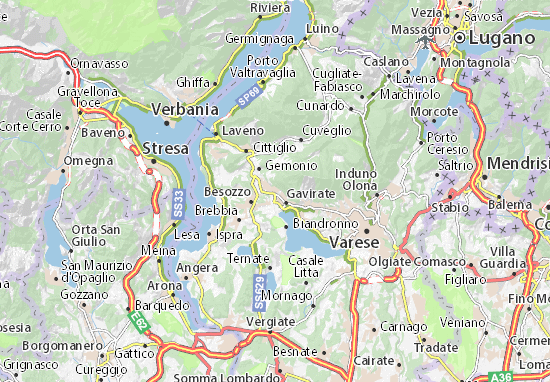 Karte Stadtplan Cocquio