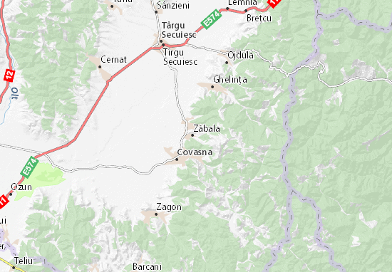 Zăbala Map