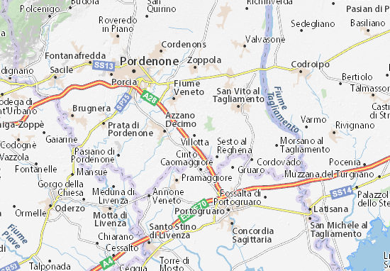 Karte Stadtplan Villotta
