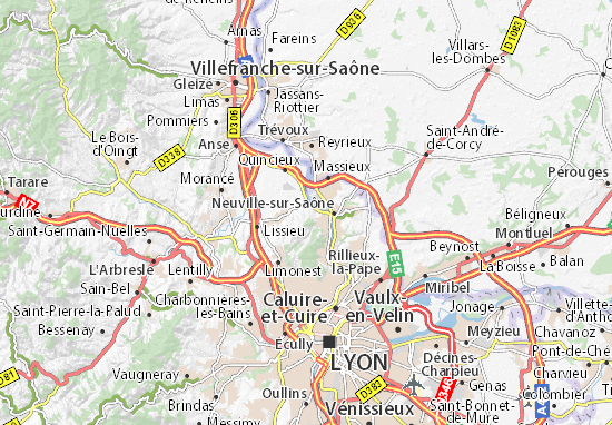 Carte-Plan Saint-Germain-au-Mont-d&#x27;Or