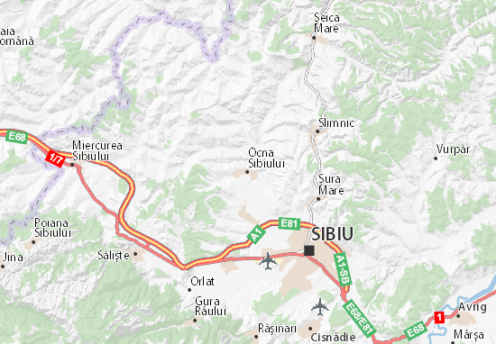 Mapa Ocna Sibiului