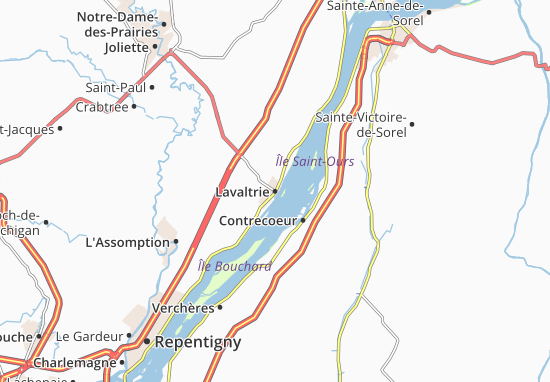 Lavaltrie Map