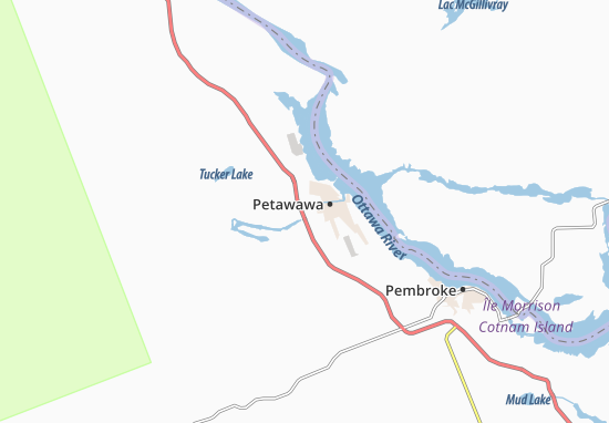 Kaart Plattegrond Petawawa
