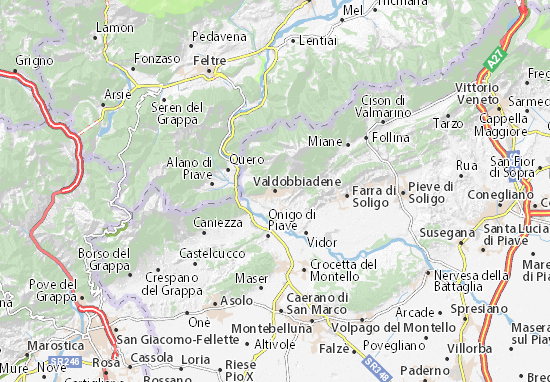 Karte Stadtplan Valdobbiadene