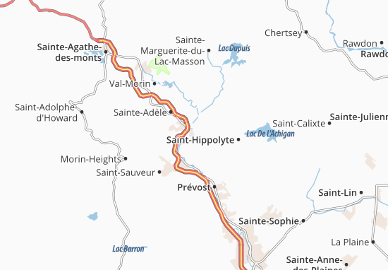 Karte Stadtplan Mont-rolland