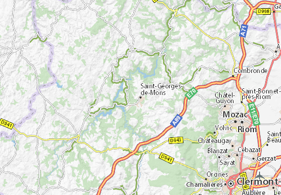 Karte Stadtplan Saint-Georges-de-Mons