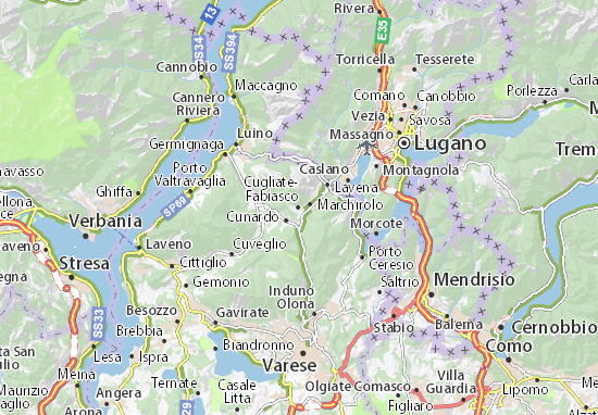 Cugliate-Fabiasco Map
