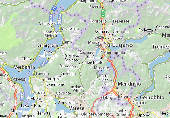 Cadegliano-Viconago Map