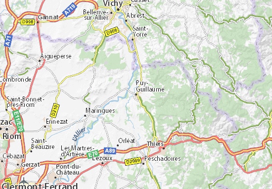 Carte-Plan Puy-Guillaume