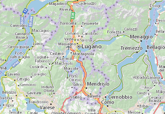 Mapa Plano Campione d&#x27;Italia