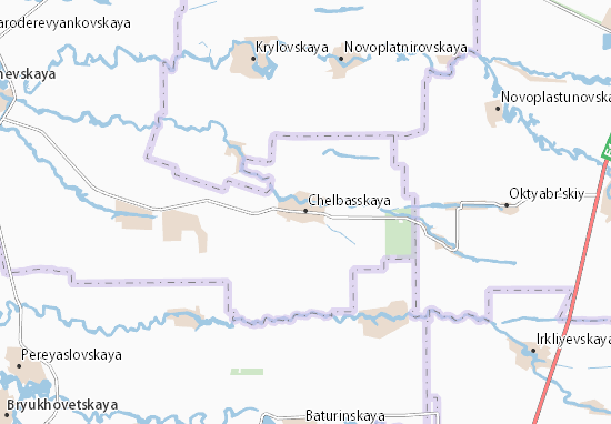 Karte Stadtplan Chelbasskaya