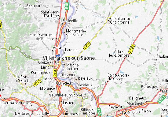 Savigneux Map