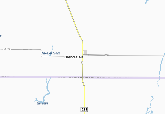 Mapa Ellendale