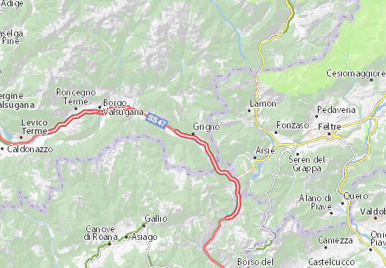 Grigno Map