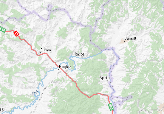 Racoş Map