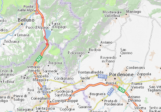 Polcenigo Map