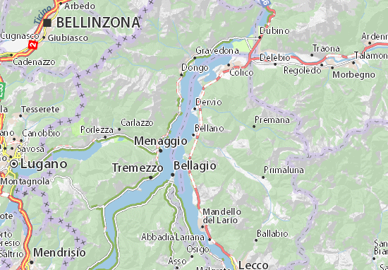 Mapa Plano Bellano