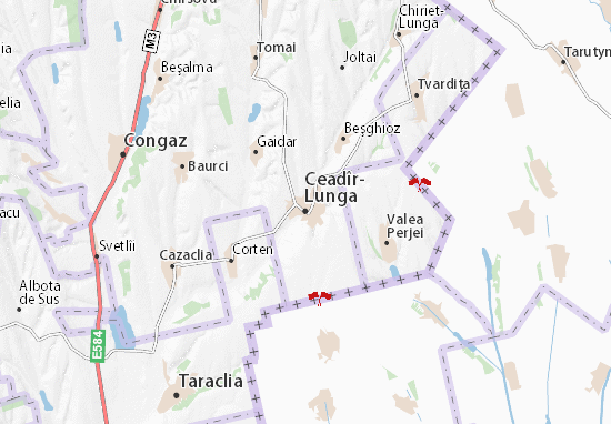 Mapa Ceadîr-Lunga