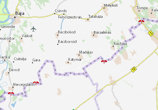 Karte Stadtplan Madaras