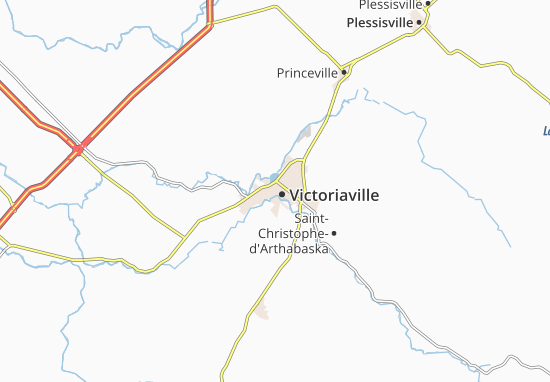 Mapa Victoriaville