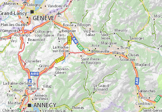 Mapas-Planos Saint-Pierre-en-Faucigny
