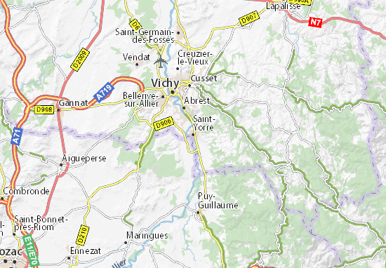 Carte-Plan Saint-Yorre