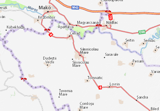 Sânnicolau Mare Map