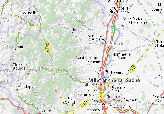 carte michelin saint etienne la varenne plan saint etienne la varenne viamichelin